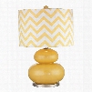 D2501 Tavistock Table Lamp In Sunshine Yellow And Polished