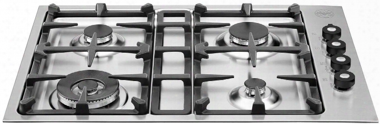 Professional Series Q30400xlp 30" Wide Low Edge Fluid Propane Cooktop With 4 Sealed Burner Continuous Grates Electronic Ignition Control Knobs And 18 000