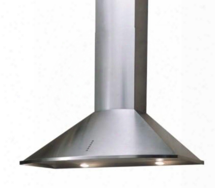 Sue3 36" Wall Series Sue3 Wall Mount Hood With 295 Cfm 6" Round Air Outlet 3 Speed Push-button Light Switch And Halogen Lamps In Stainless