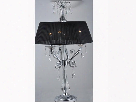 Tl1148 Davinci Table Lamp Fabric And Crystal