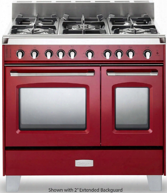 Vclfsge365dr 36" Classic Dual Fuel Range With 2.4 Cu. Ft. & 1.5 Cu. Ft. Ovens European Convection 5 Sealed Gas Burners Cast-iron Grates Ez Clean Owen