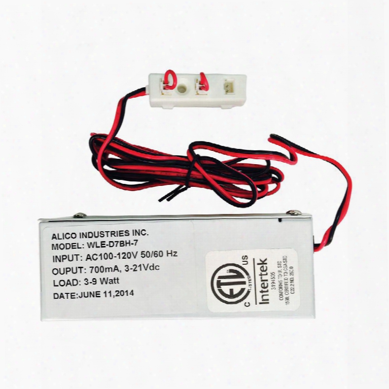 Wle-d7bh-7 Driver 9w 700ma W/wiring Box & 3 Port