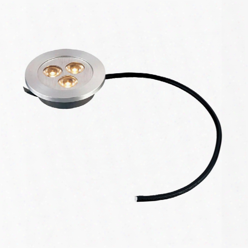 Wle023c32k-0-98 Maggie 3w Led Recessed Puck Light - Brushed Aluminum