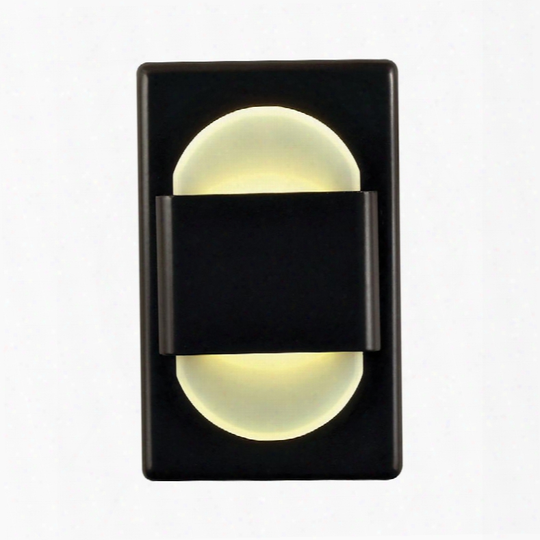 Wle105dr32k-10-b Ez Step Recessed Wall Light C/w Driver White Opal Acrylic Diffuser / Bronze