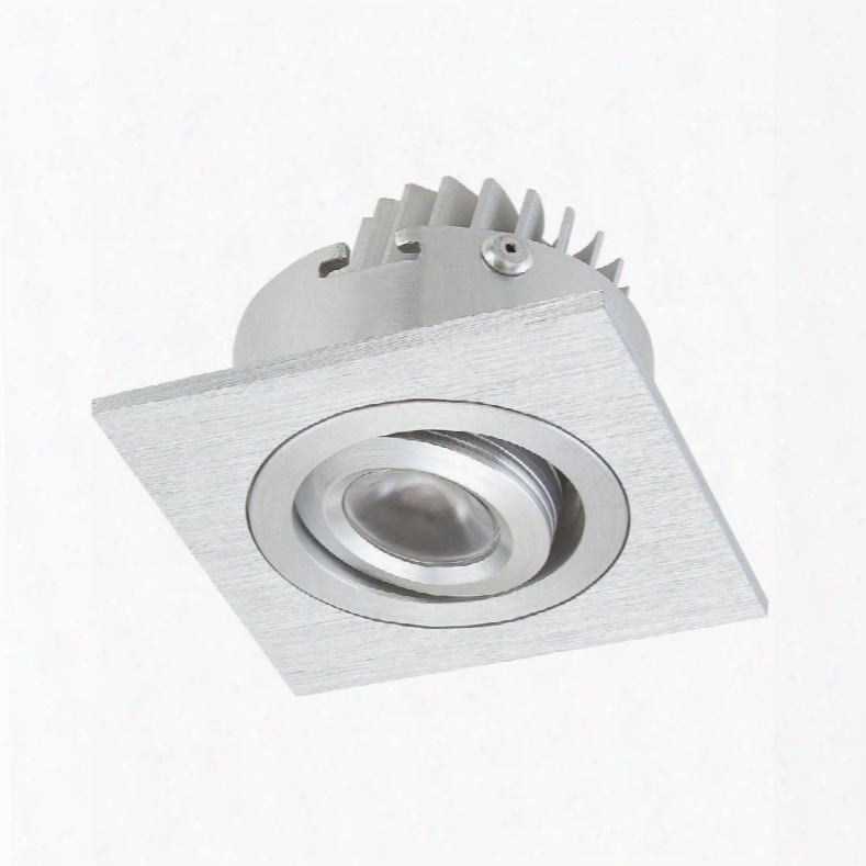 Wle601c32k-0-98 Single Square Recessed 1 3wled Driver Included / Brushed