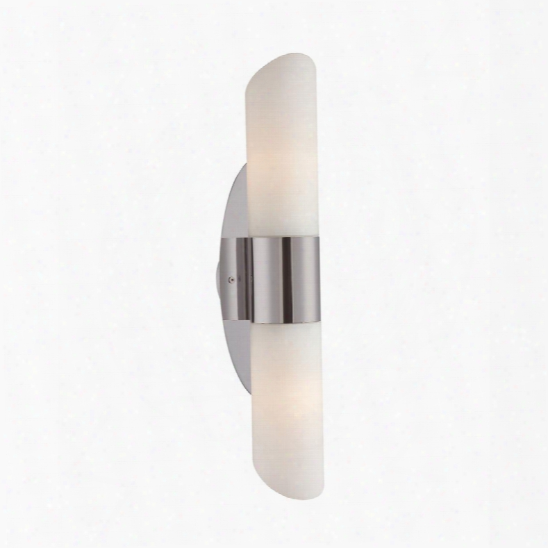 Ws1440-10-16m Ango Sconce White Opal Glass / Satin