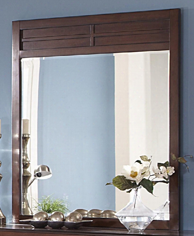 00-060-060 Kensington 39" X 44" Mirror With Detailed Molding And Contemporary Design In Burnished