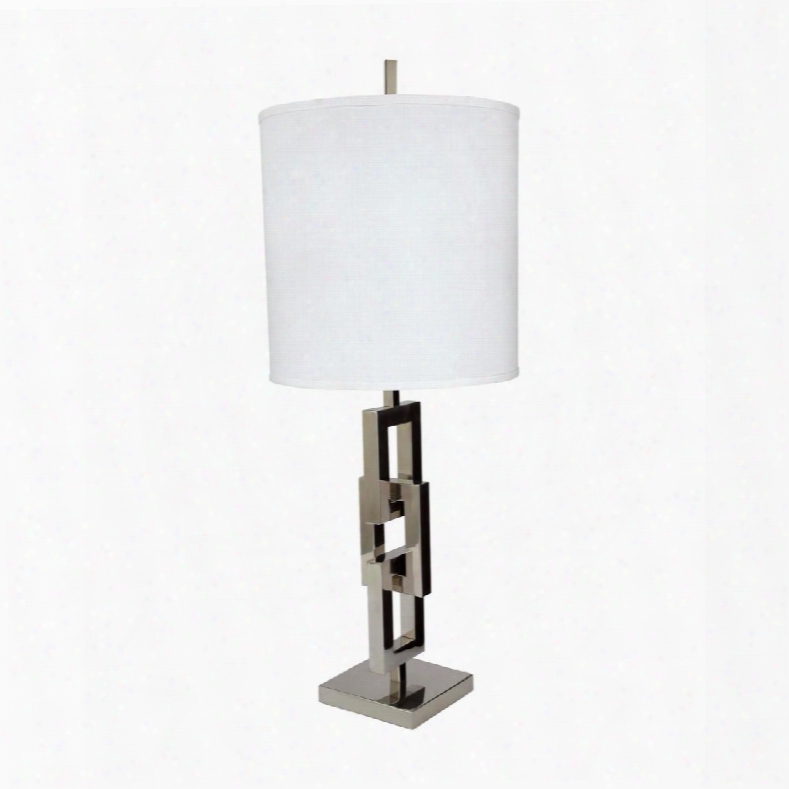 225062 Chain Link Table Lamp With White