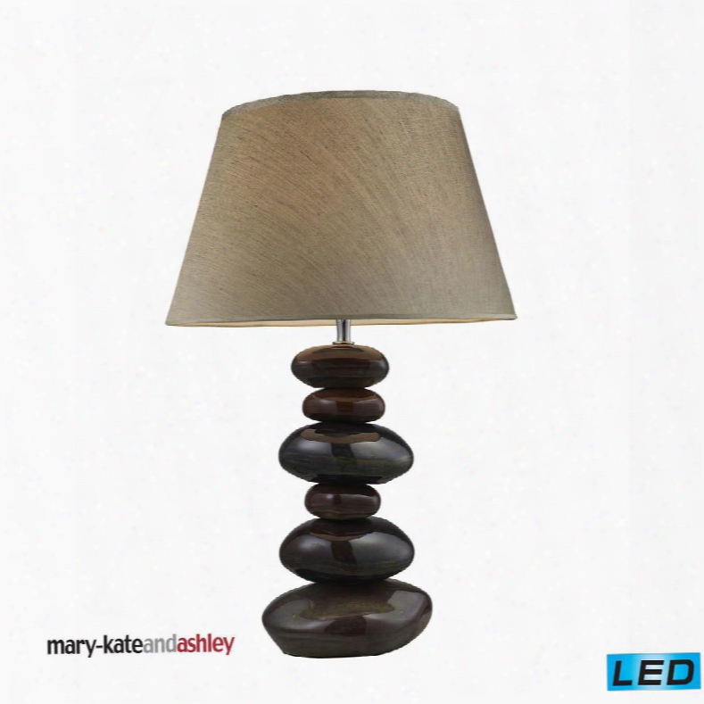 3950/1-led Mary-kate And Ashley 23" Elemis Led Table Lamp In Natural