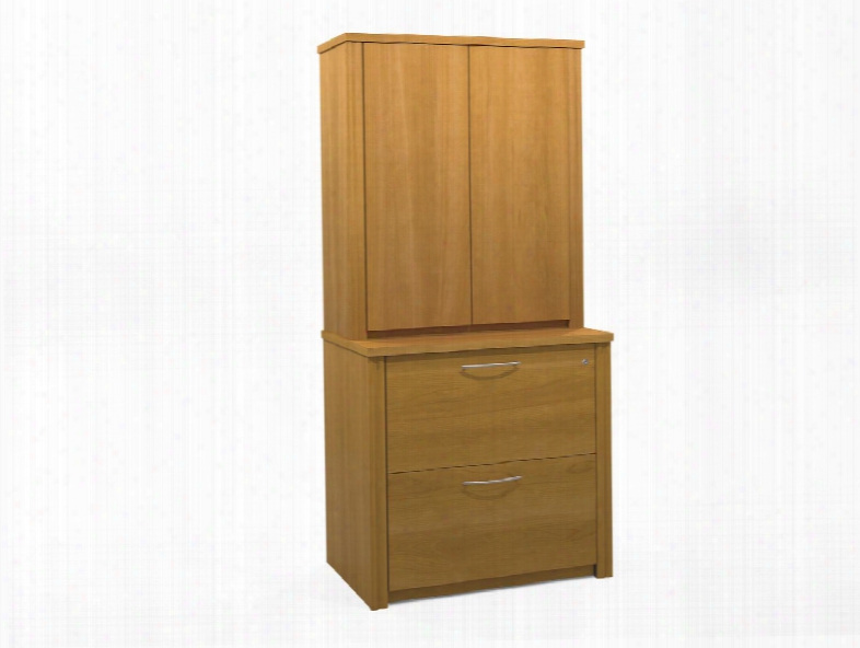 60879-68 Embassy 36 Assembled Lateral File With Cabinet In Cappuccino
