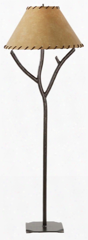 901-625 Woodland Floor Lamp (parchment W/