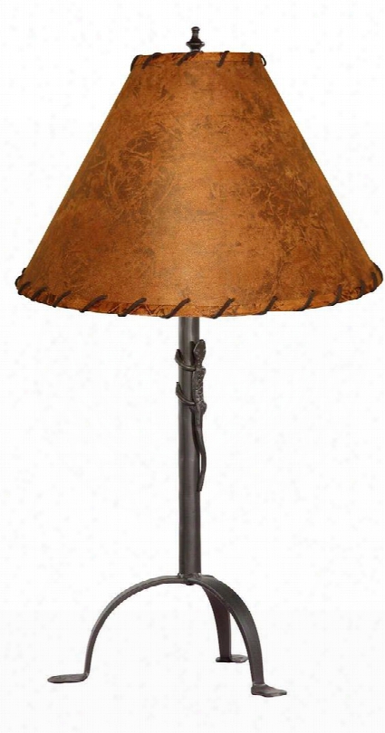 901-651 Gecko Table Lamp (rawhide W/ Trim