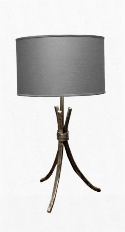 906-044 Studio Table Lamp (natural Iron W/ Charcoal Shade) 24