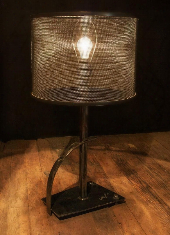 906-114 Cardiff Table Lamp (natural Iron