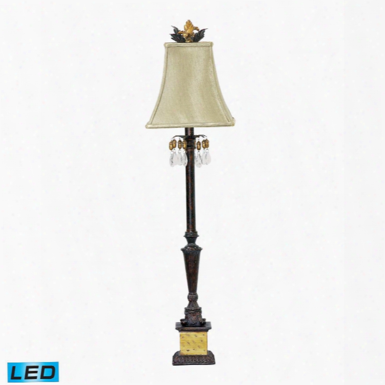 91-267-led Acorn Drop Led Table Lamp In Black And