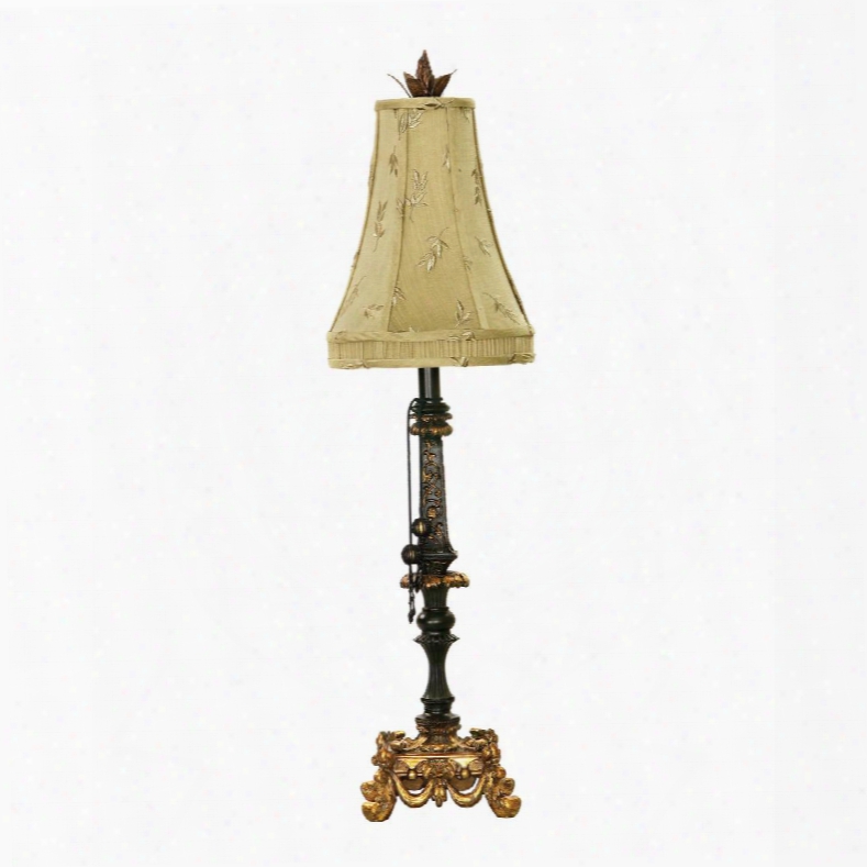 91-365 Josephine Table Lamp In Black And Gold