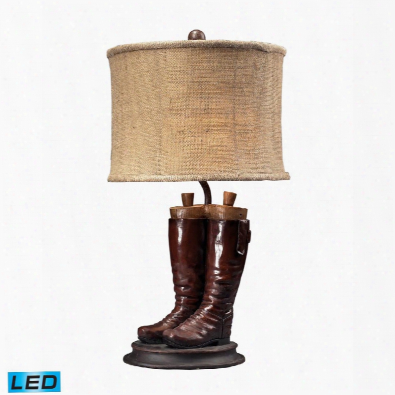 93-10012-led Wood River Led Table Lamp In Polished