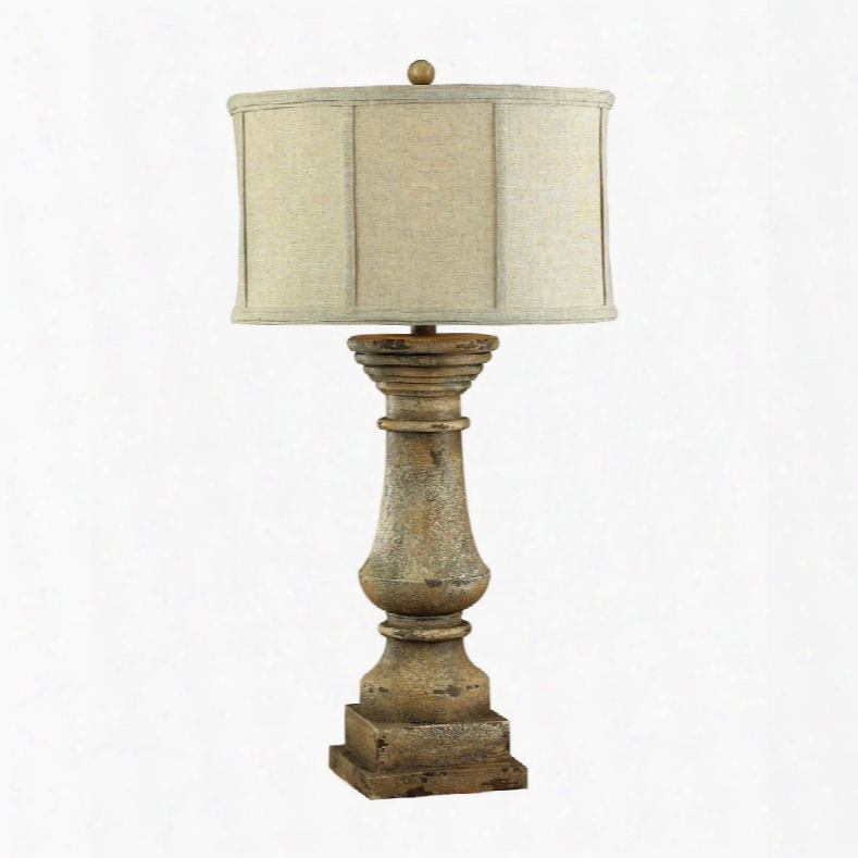 93-9121 Cahors View Distressed Table Lamp In