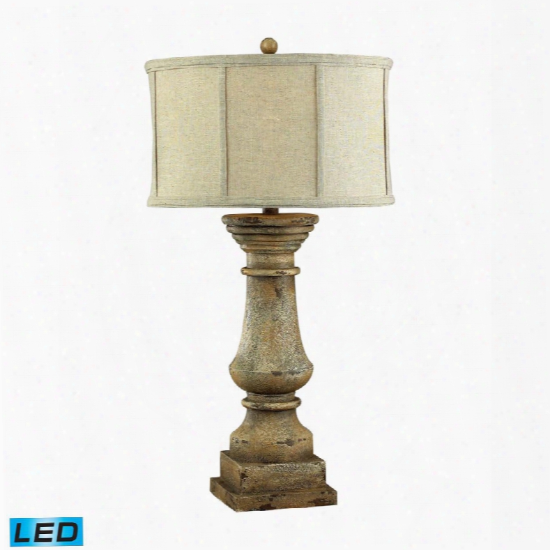 93-9121-led Cahors View Distressed Led Table Lamp In