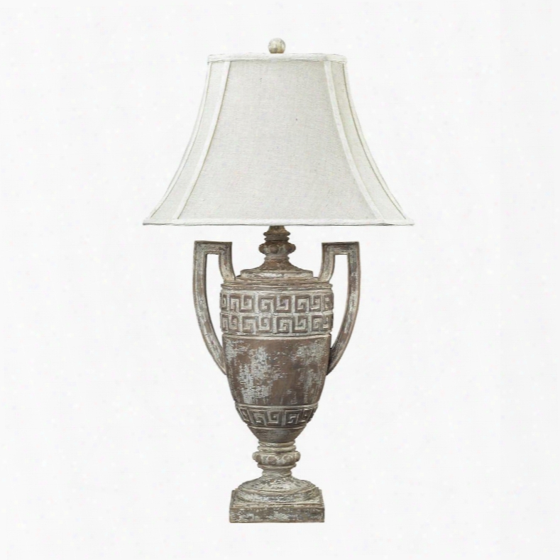 93-9917 Greek Key Table Lamp In Allesandria