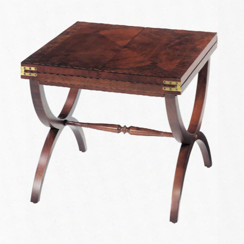 Aderley Collection 6001566 47" Cocktail Table With Detailed Stretcher Rich Inlaid Veneers And Asian Hardwood Materials In Vintage Mahogany