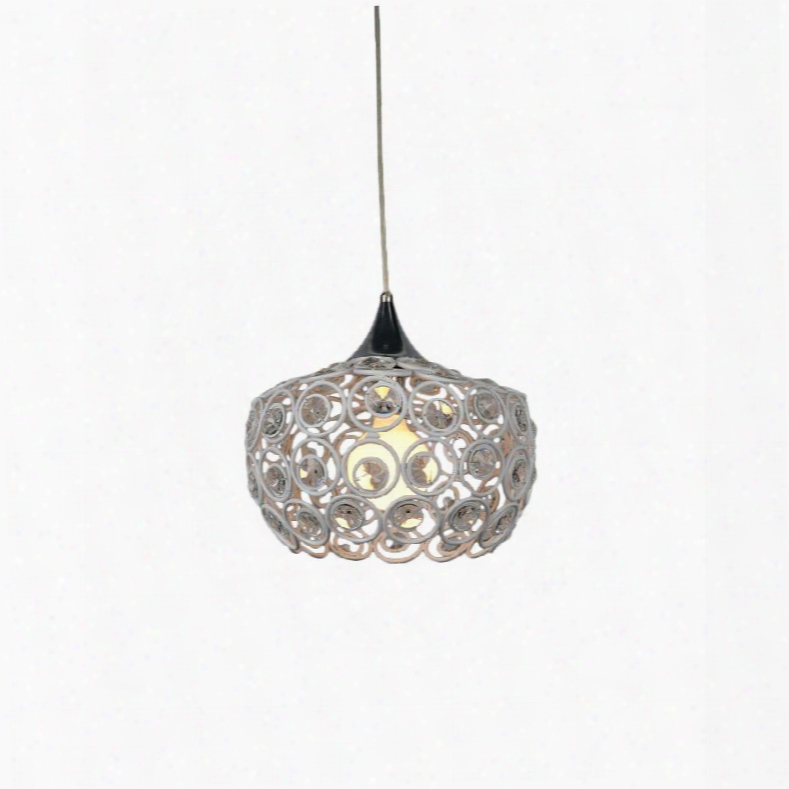 B1301 Holland 1 Light Crystak Pendant In