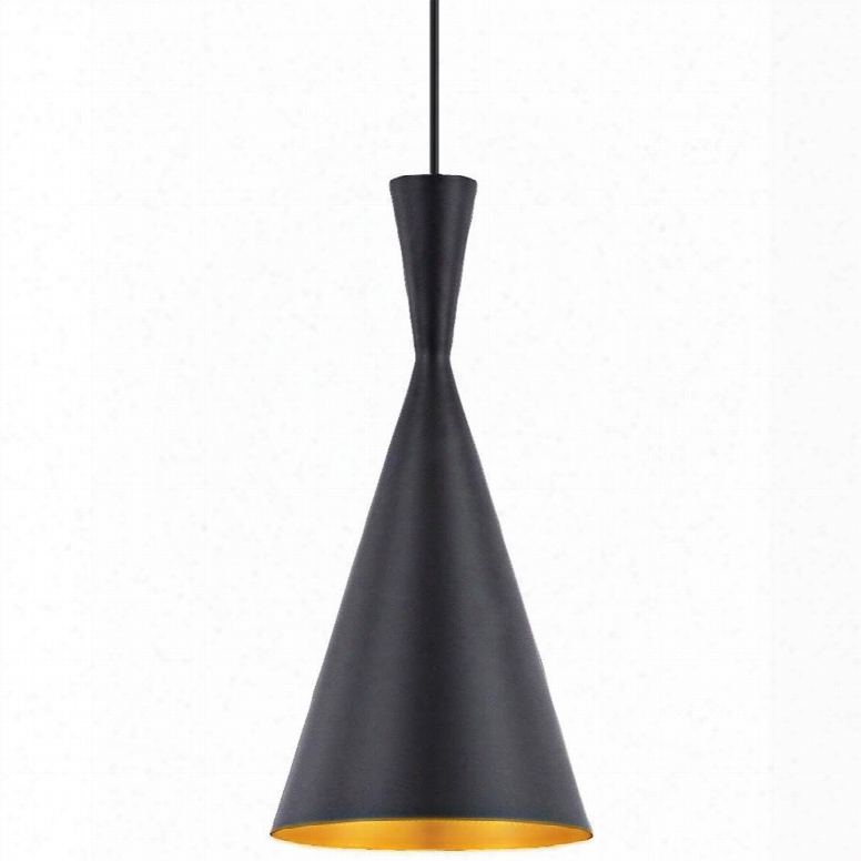 B6101 Berkley Black Single Light Pendant