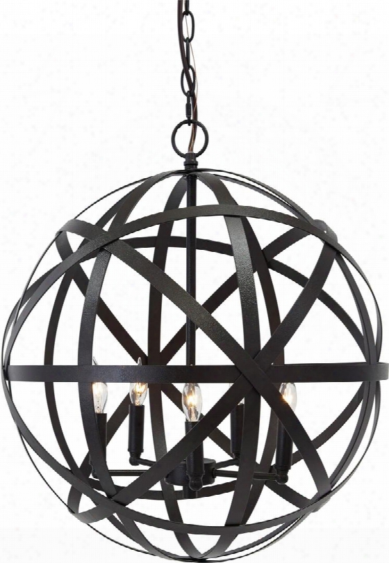 Cade L000008 Metal 20" Pendant Light With Celestial Design Hanging Chain And Hardwire Installation In Antique Bronze