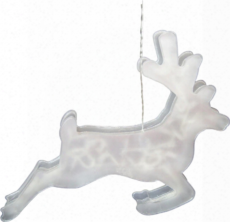 Cgw134wt 15" Reindeer Indoor Hanging Decor W/ 32 Led