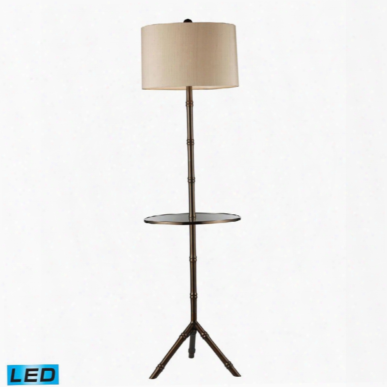 D1403d-led Stanton Led Floor Lamp  In Dunbrook Finish With Glass