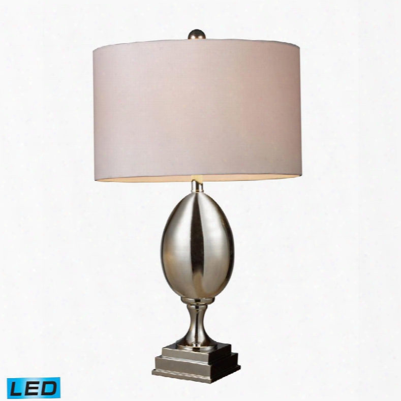 D1426w-led Waverly Led Table Lamp In Chrome Plated Glass With Milano Pure White