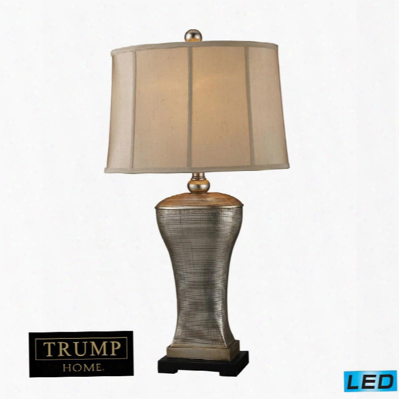 D1431-led Trump Home Lexington Avenue Led Table Lamp In Silver Lake