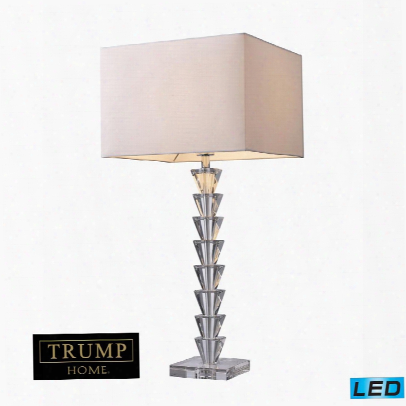 D1482-led Trump Home Fifth Avenue Led Table Lamp In Clear