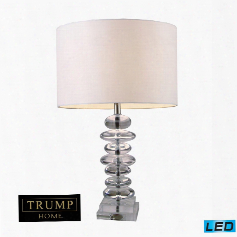 D1512-led Trump Home  Madison Led Table Lamp In Clear