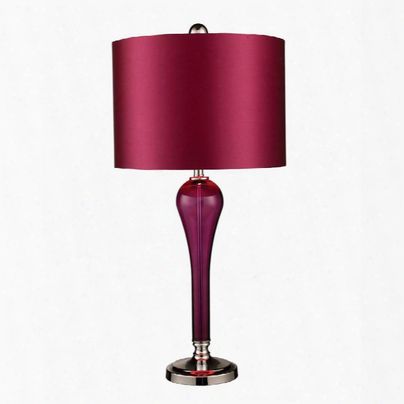 D1714 Sparrow Table Lamp In Whipped Plum With Purple