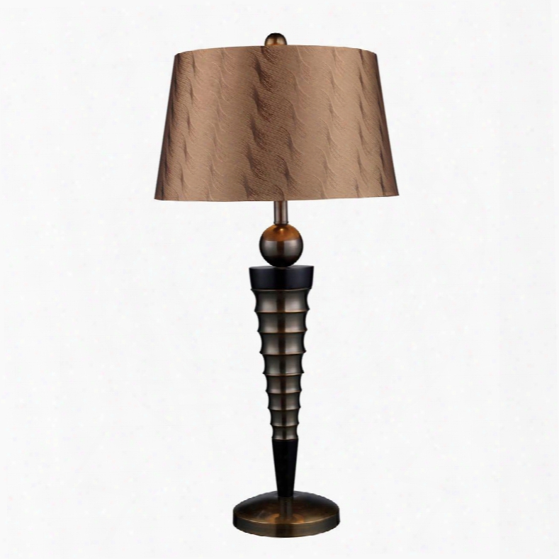 D1738 Laurie Table Lamp In Dunbrook Finish With Bronze Tone-on-tone