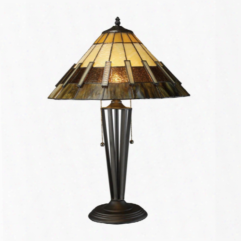 D1860 Porterdale 2 Light Table Lamp In Tiffany