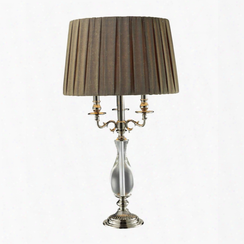 D1948 Deshler Table Lamp In Clear Crystal And Polished