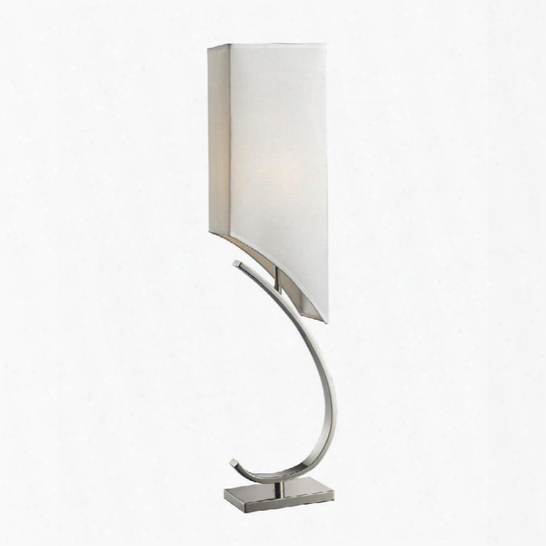 D2005 Appleton Table Lamp In Polished Nickel With Pure White