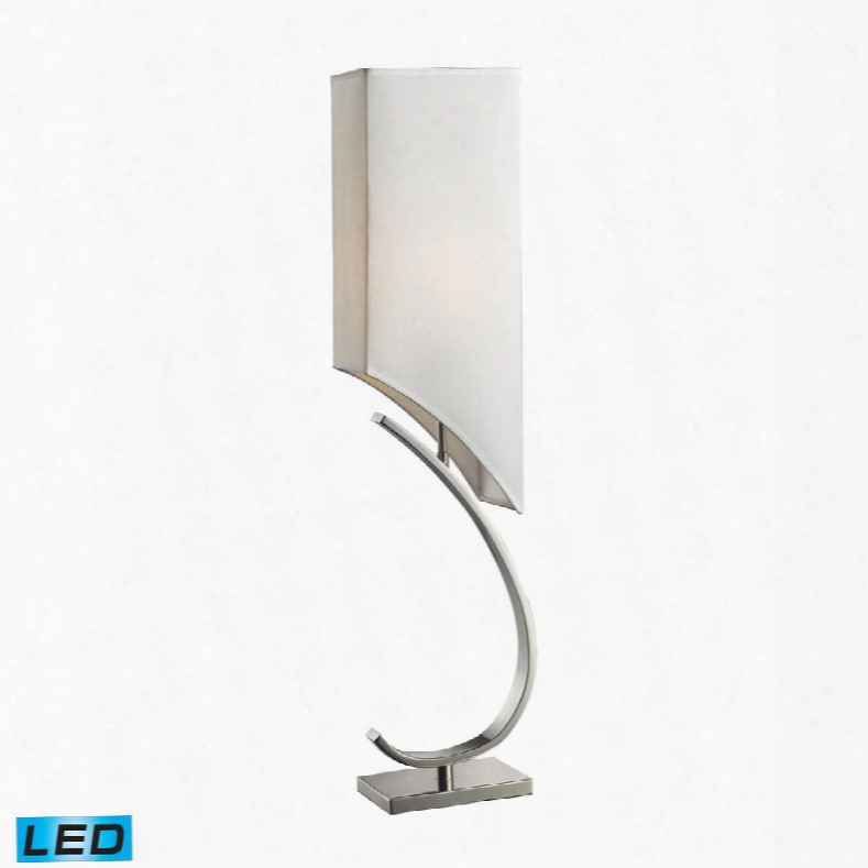 D2005-led Appleton Led Table Lamp In Polished Nickel With Pure White