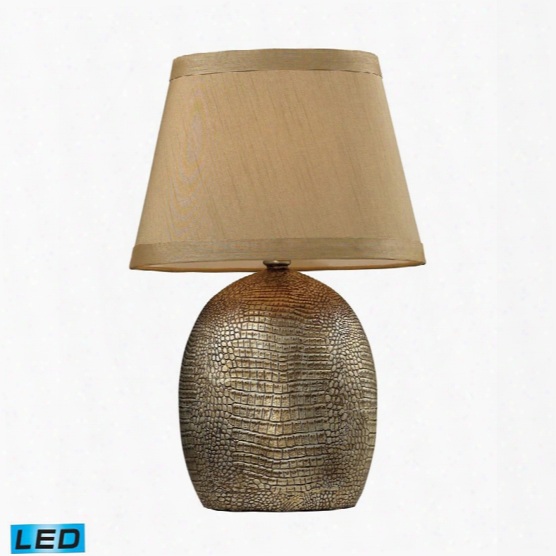 D2222-led Gilead Led Table Lamp With Alligator Texture Base In Meknes