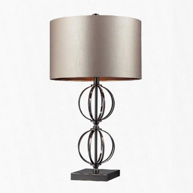 D2224 Danforth Table Lamp In Coffee Plating With Champagne