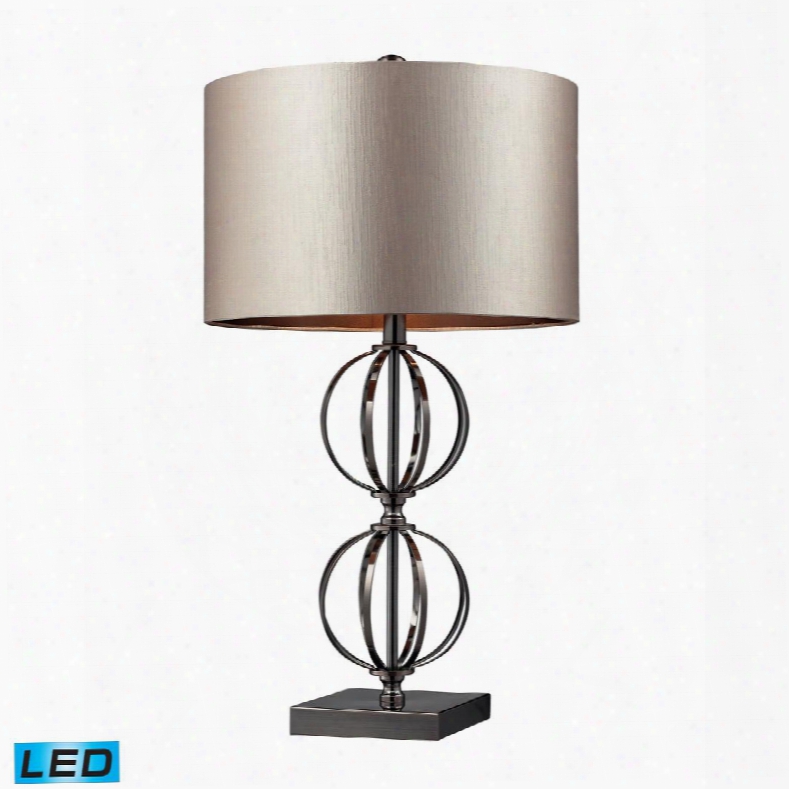 D2224-led Danforth Led Table Lamp In Coffee Plating With Champagne