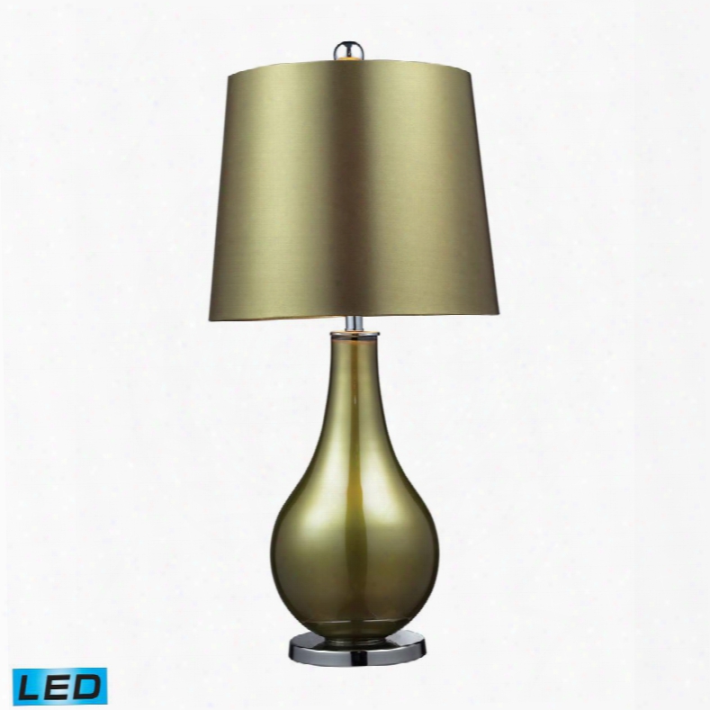 D2225-led Dayton Led Table Lamp In Sigma Green And Polished