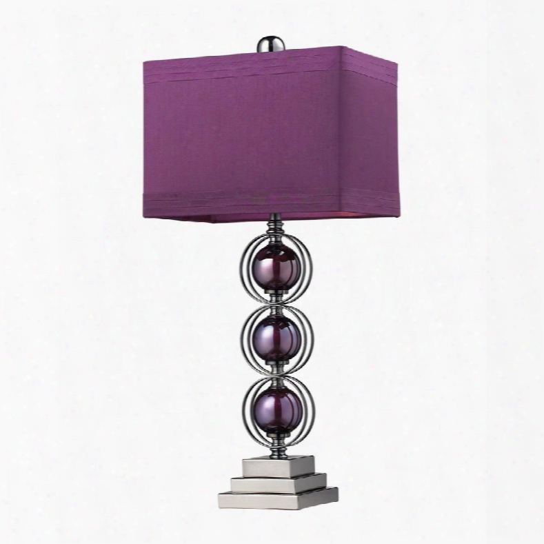 D2232 Alva Contemporary Table Lamp In Black Nickel And