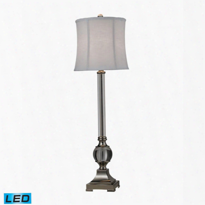 D2309-led Corvallis Led Buffet Lamp In Polished Nickel And Clear