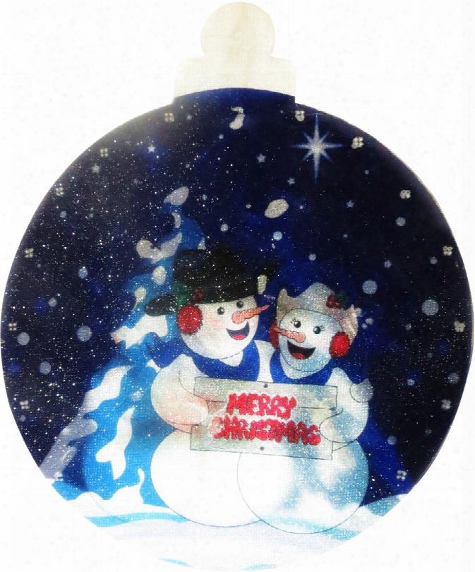 Dem146s 9 Snowmen Indoor Hanging Decor With 10 Led