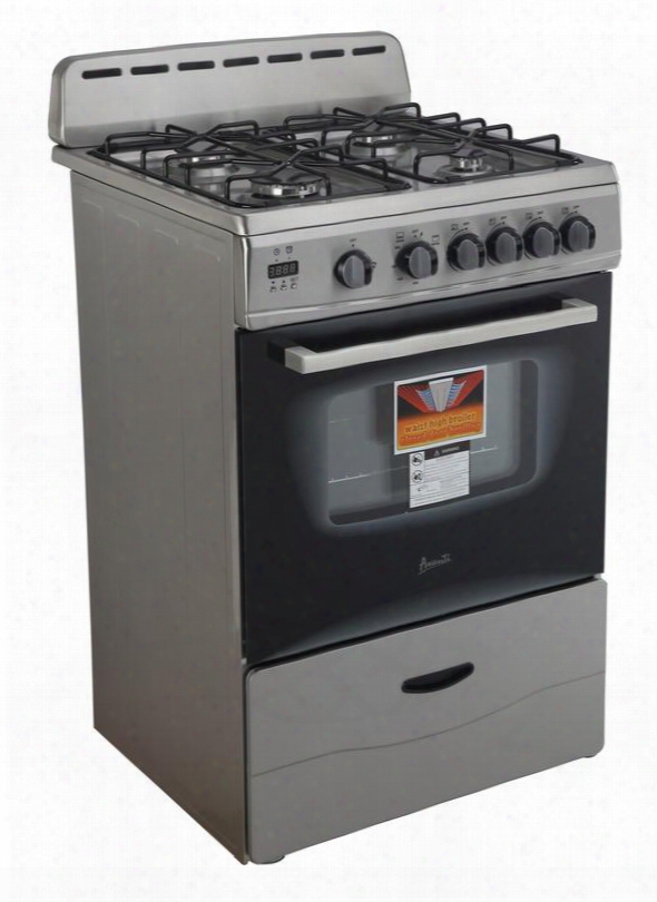 Gr2416css 24" Gas Range With Sealed Burners In Stainless