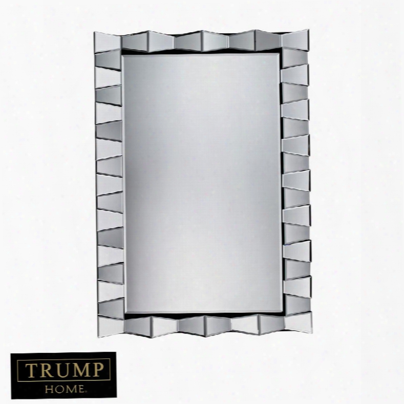 La Porte Collection Dm2036 45" X 32" Wall Mirror With Beveled Edges Rectangular Shape Hand Cut Frame And Glass Material In Clear