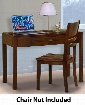 05-060-091 Kensington 44" Desk with Detailed Molding One Drawer Easy Puls and Contemporary Design in Burnished